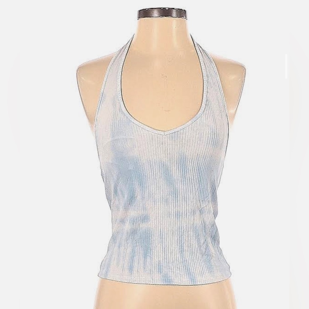 American Eagle Tie Dye Cropped Halter Top